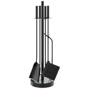 Set di attrezzi per camino 5 pezzi 18x66 cm in acciaio CFW2512936