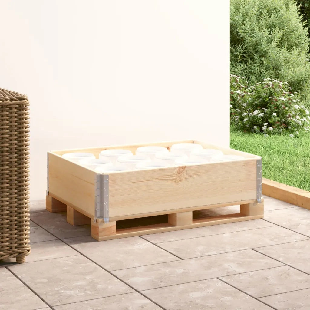 Collare per Pallet 60x80 cm in Legno Massello di Pino 310048