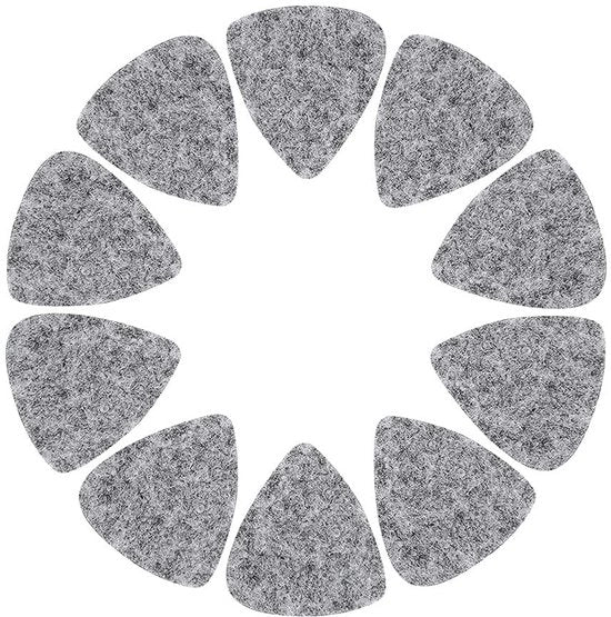 Plectri a 10 pezzi - Set di pletttri per chitarra e ukelele - Pletttri in wolframio 3 mm - Contenitore antislip - Plettro leggero - Plettro per chitarra