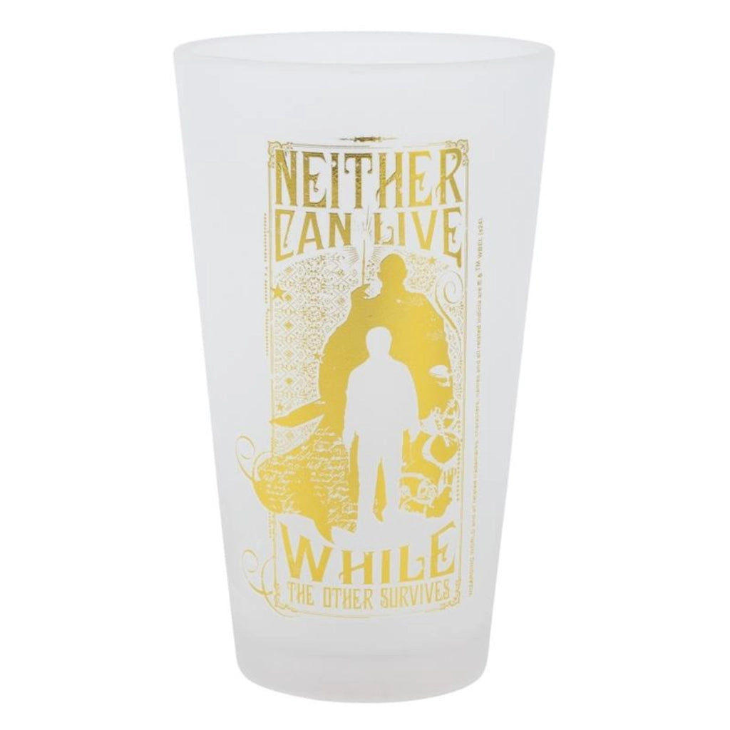 Set di 2 bicchieri da 490 ml Collezione Golden Magic Design Ghiacciato Elegante Trasparente Harry Potter