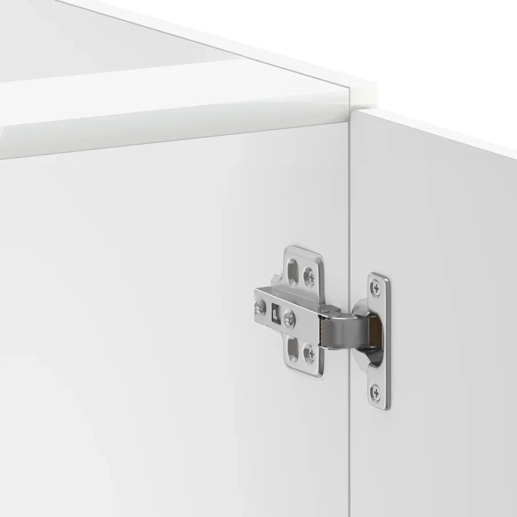 vidaXL Mobile Base Lavello Lucca Bianco in Legno Multistrato