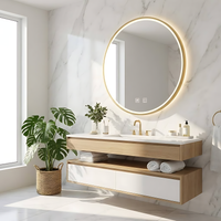 Specchio Led 100cm Mmj Brush Gold