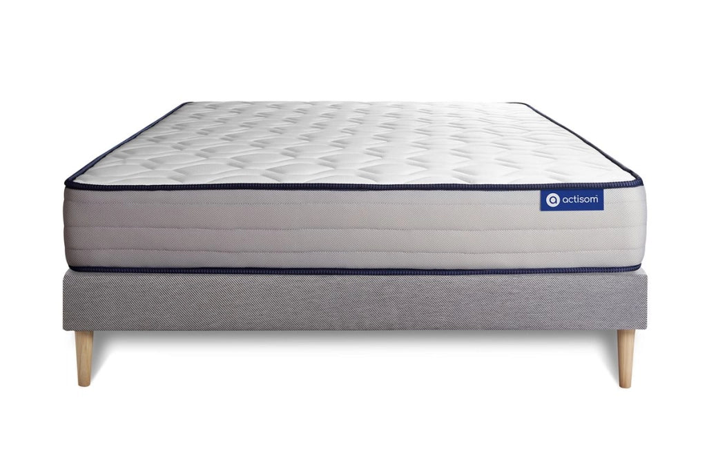 Kit rete e materasso matrimoniale Actilatex form 180x220cm - Spessore : 22cm - Lattice e memory foam - rigido