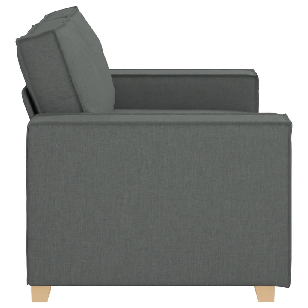 Divano a 2 posti Grigio scuro 160x78x84 cm in tessuto 4104971