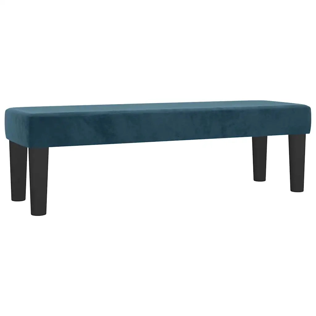 Giroletto a Molle con Materasso Blu Scuro 160x200 cm in Velluto