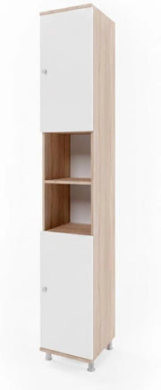 Mobile bagno alto Fynn, Sonoma, 30 x 190 cm, per la conservazione di articoli da bagno e asciugamani