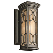 Applique esterna bronzo antico E27 60W Franceasi Kichler