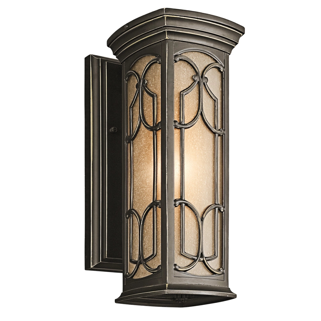 Applique esterna bronzo antico E27 60W Franceasi Kichler
