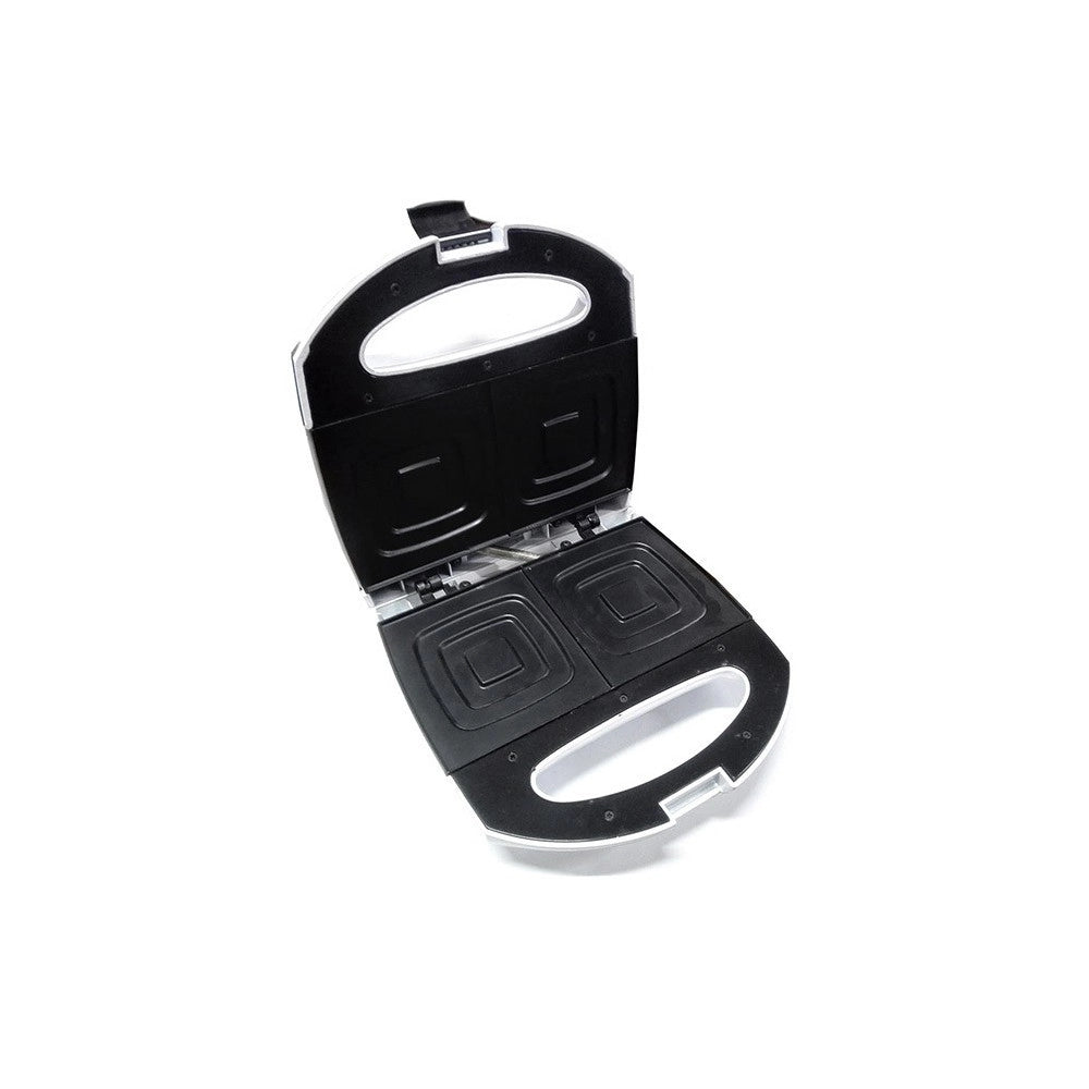 Trade Shop - Tostiera Elettrica Da 750w Macchina Piastra Per Fare Sandwich Toast 3708 Doppio -