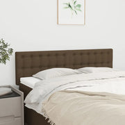 Testiera Marrone Scuro 144x5x78/88 cm in Tessuto 346459