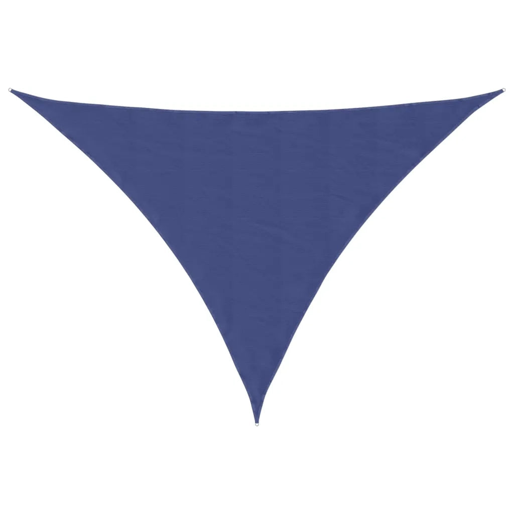 Parasole a Vela Oxford Triangolare 3,5x3,5x4,9 m Blu 135560