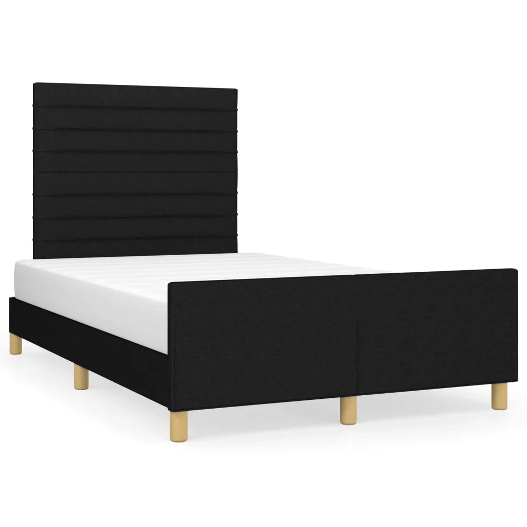 Giroletto senza Materasso Nero 120x200 cm Tessuto