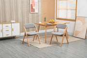 SEDIE PIEGHEVOLI IMBOTTITE Set da 2 Legno Grigio
