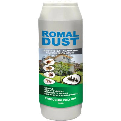 INSETTICIDA STRISCIANTI ROMAL DUST ENERGICA - POLVERE GR 500- 3 pezzi