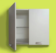 PENSILE CUCINA CM 80 ( 2 ANTE C/SCOLAPIATTI) BIANCO L 80/ P 35/ H 70