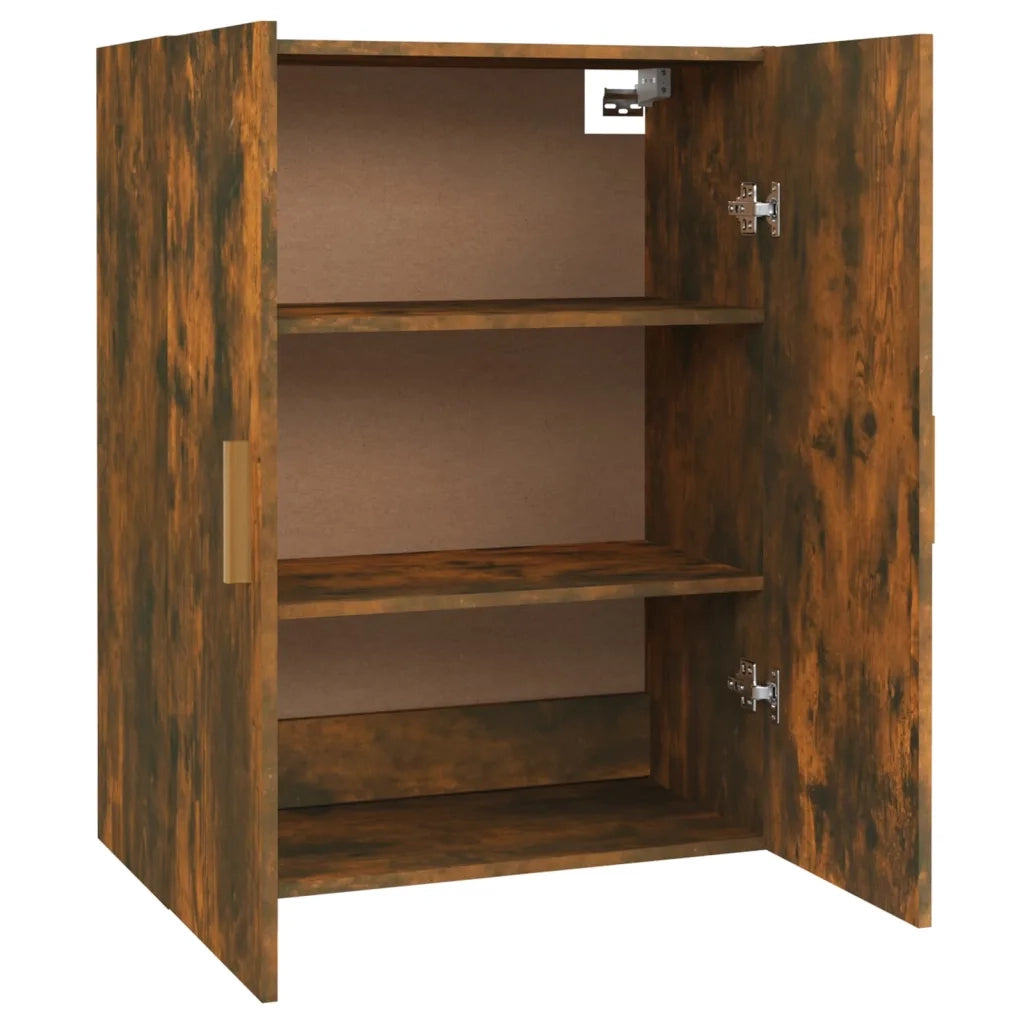 Armadietto Pensile a Parete Rovere Fumo 69,5x34x90 cm cod mxl 13067