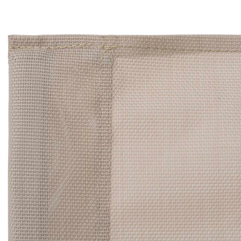Set Divano da Giardino 4 pz in Tessuto e Acciaio Crema 44353