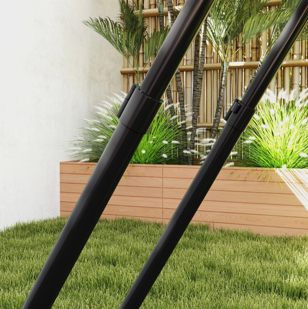 RIMBALZATORE Multiuso 128x118x108-120 cm Acciaio Nero
