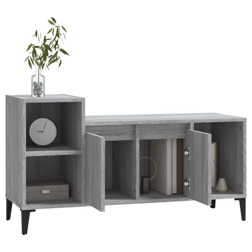 Mobile TV Grigio Sonoma 100x35x55 cm in Legno Multistrato 821186
