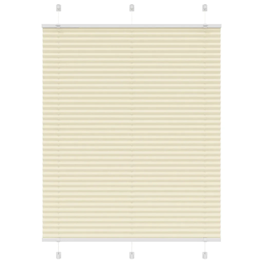 Tenda Plissettata Crema 105x100 cm Larghezza Tessuto 104,4 cm