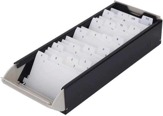 Oggetto per tenere i biglietti 800 - Materiale trasparente - Plastico - Espandibile - Organizzatore - Supporto per ufficio - Supporto per biglietti con guida di scorrimento