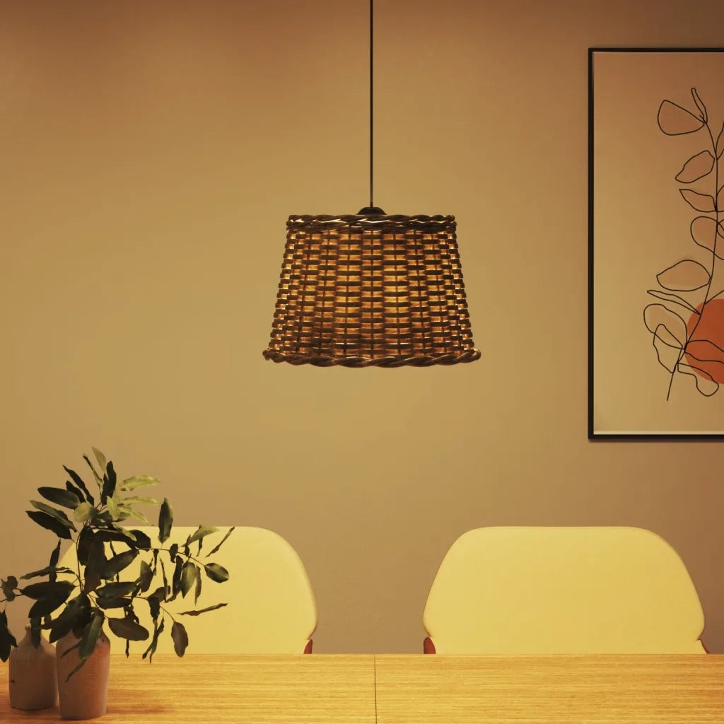Paralume da Soffitto Marrone ?40x26 cm in Vimini CFW6676865