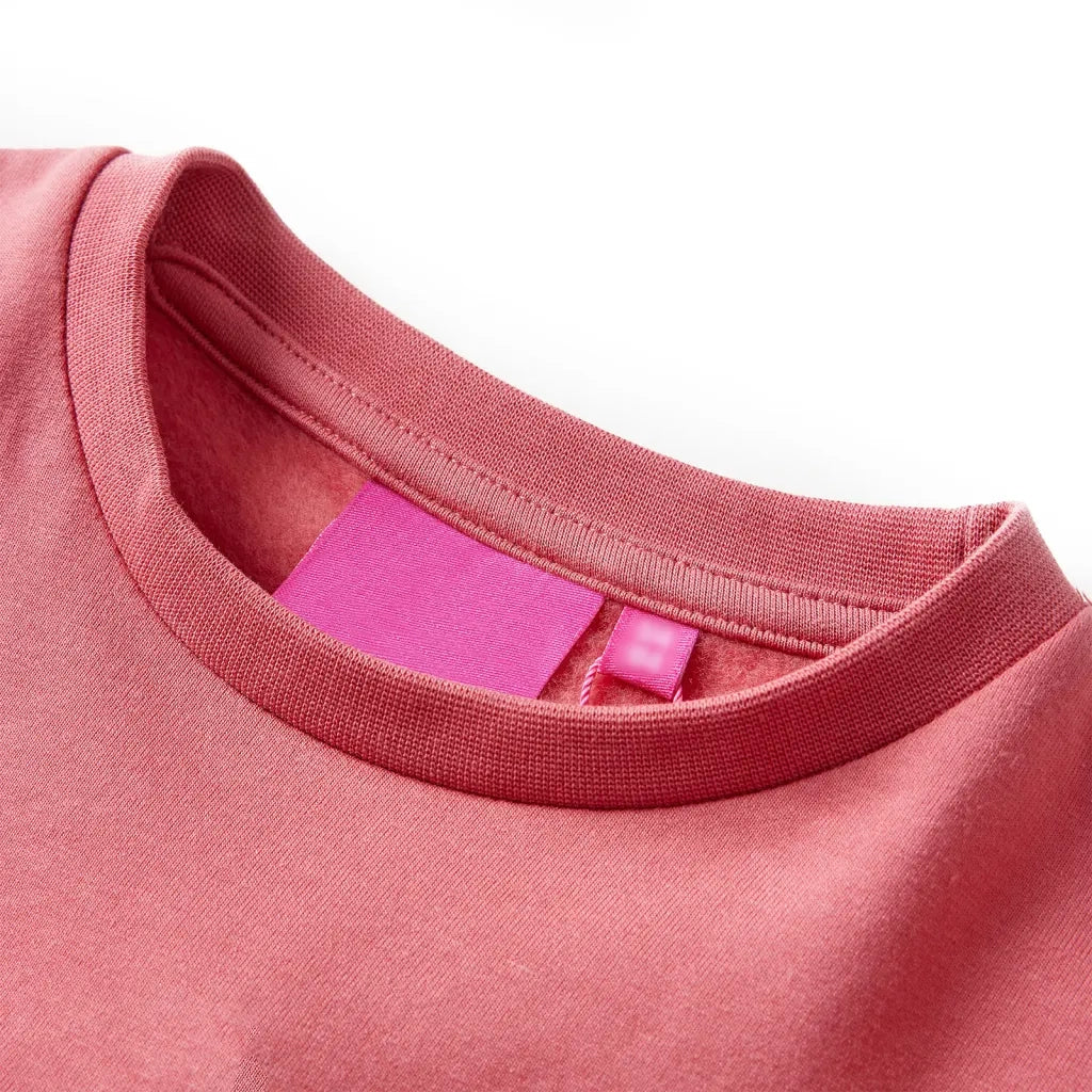 Felpa da Bambino Color Block Rosa e HennÃ© 116