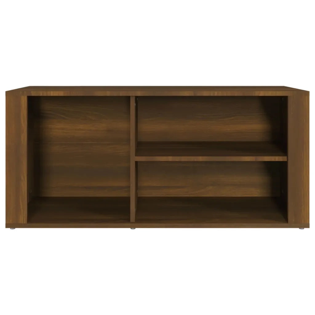 Scarpiera-Scaffale per scarpe Rovere Marrone 100x35x45 cm in Legno Multistrato