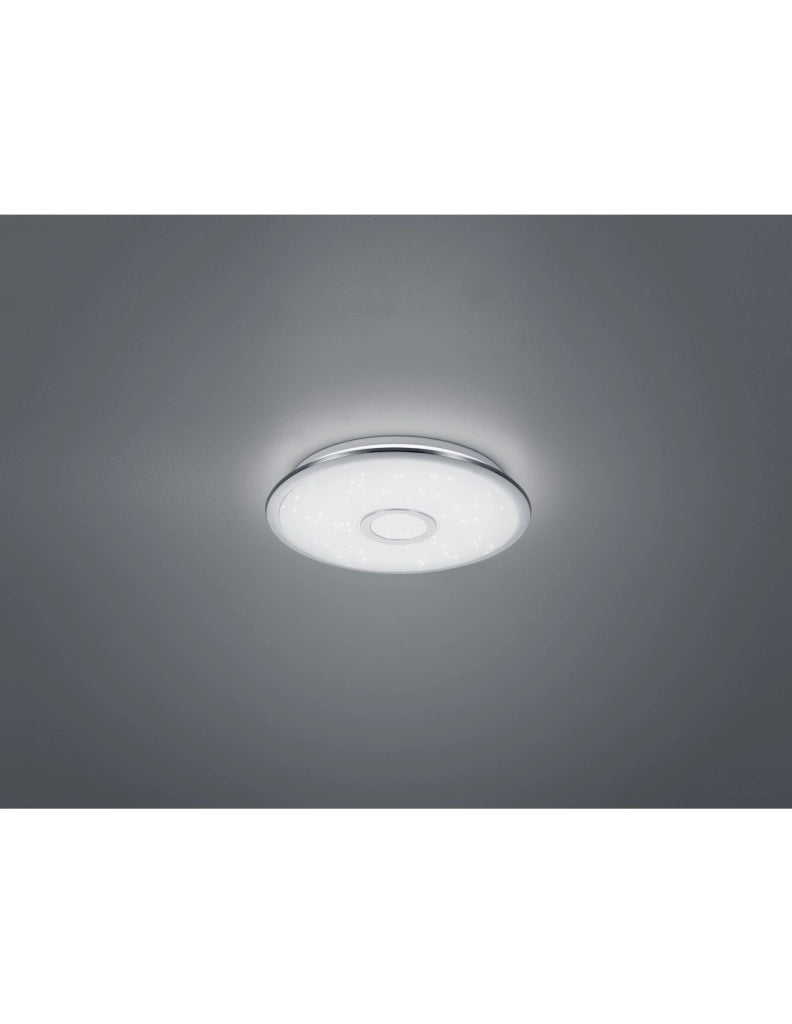 Plafoniera Multifunzionale Disco Led Osaka Ø42 cm Cromo Trio Lighting