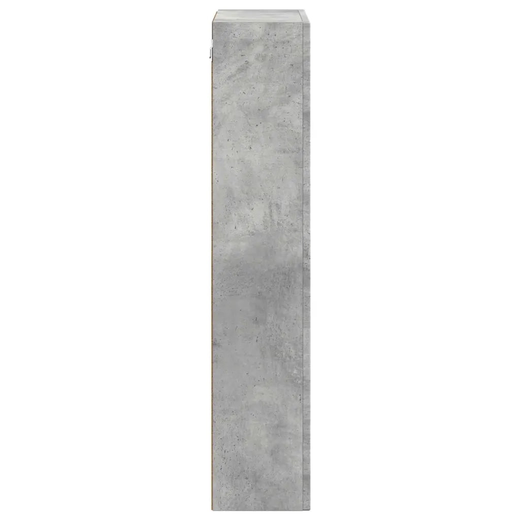 Armadio pensile con lo scaffale Grigio cemento 59 x 20 x 100 cm