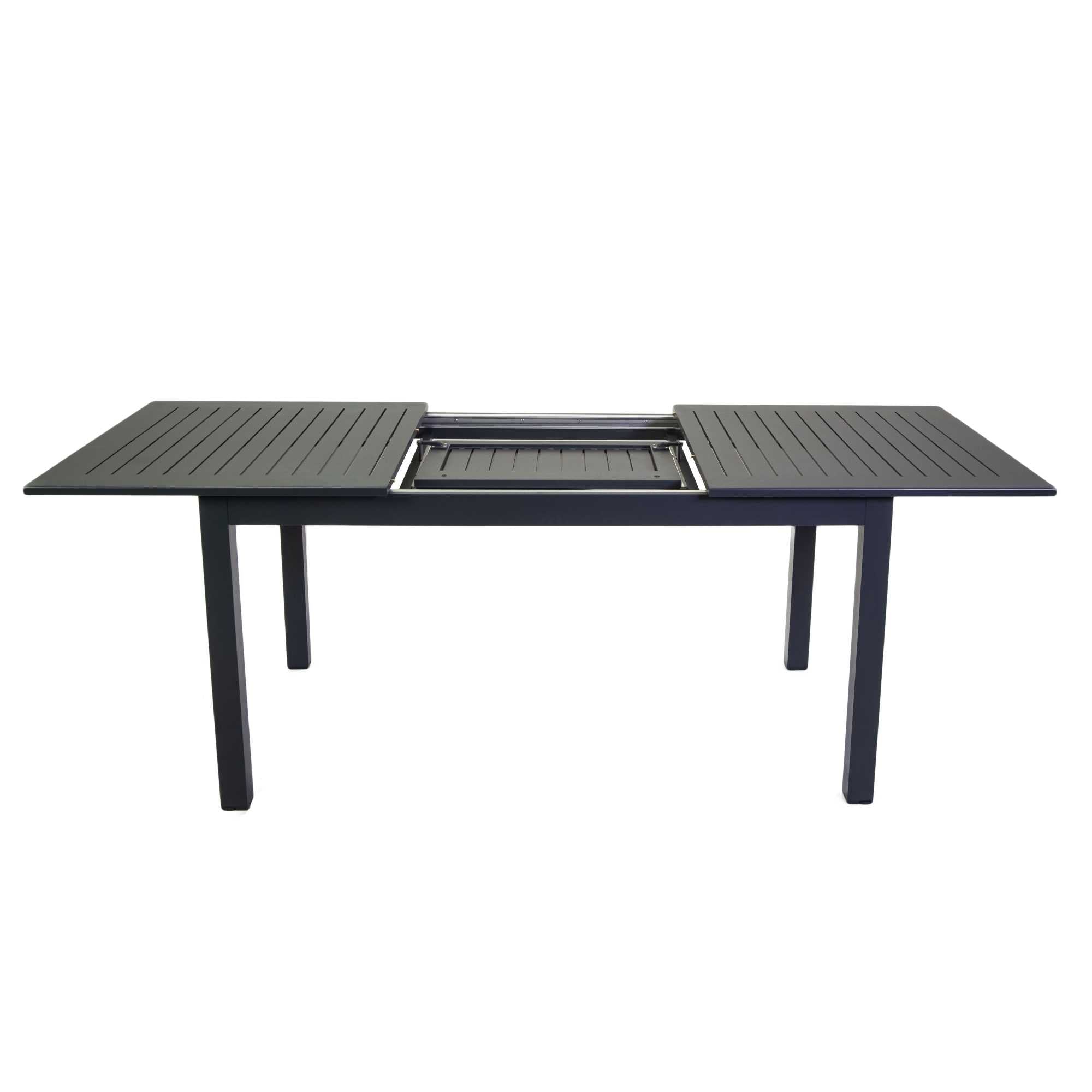 Tavolo Allungabile da Giardino 220/280x100xh75 cm in Alluminio Monterey Antracite