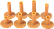 Set di Tee in Gomma per Golf - 8 pezzi - Indistruttibile - Base per Driving Range - Mat per allenamento per driving range - Dimensioni variabili 35 mm, 42 mm, 54 mm, 60 mm, 65 mm, 70 mm, 75 mm e 80 mm