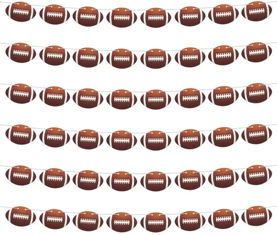 Banniere di Calcio 6 pezzi - Decorazione Calcistica - Tema Sportivo Decorazione - Attrezzature per Festa d'Anniversario - Carta - 12x8cm - Decorazione Calcistica