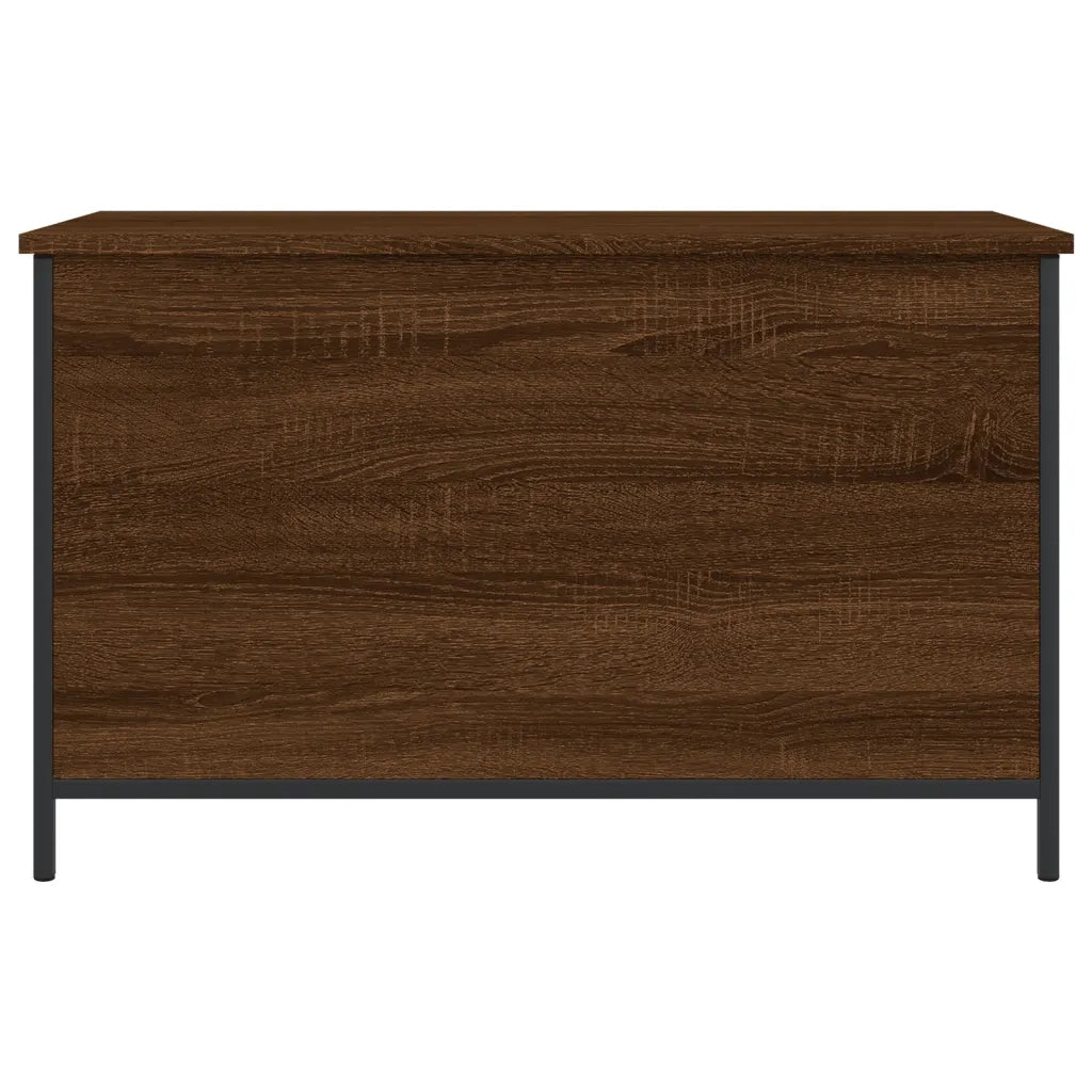 Panca Portaoggetti Rovere Marrone 80x42,5x50 Legno Multistrato