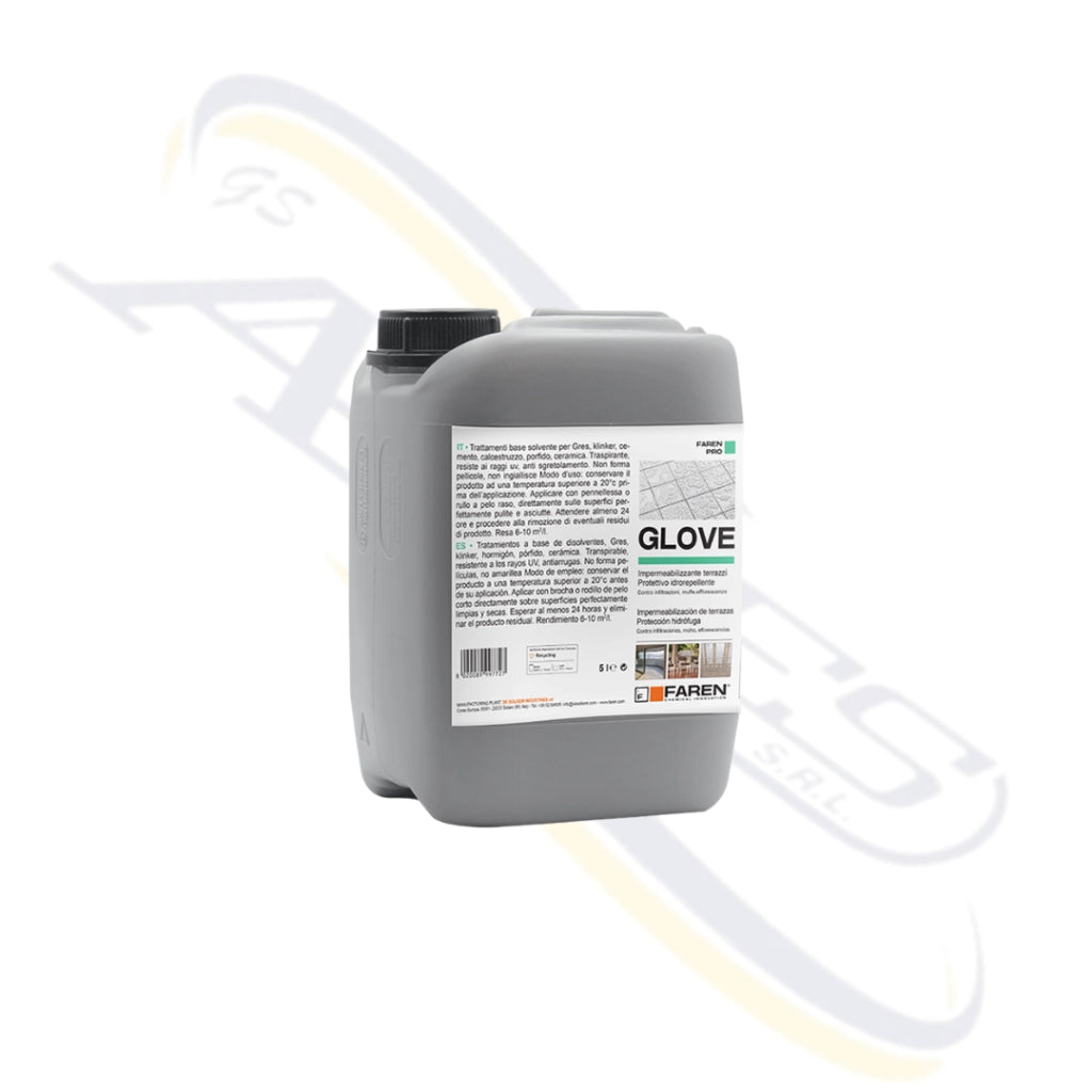 SALVATERRAZZO IMPERMEABILIZZANTE TERRAZZI, PROTETTIVO IDROREPELLENTE  "GLOVE" FAREN Formato: 5LT