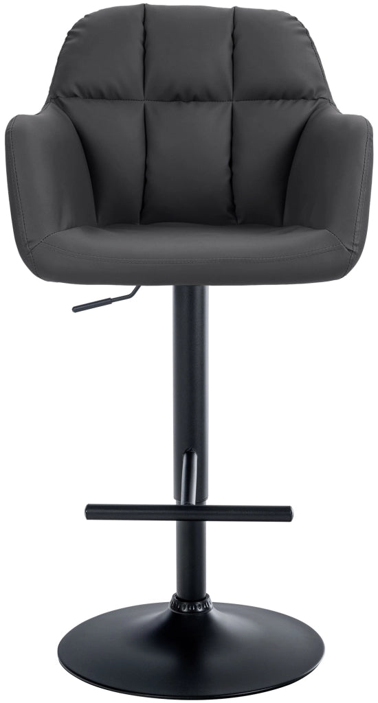 Barhocker Natoma Kunstleder schwarz