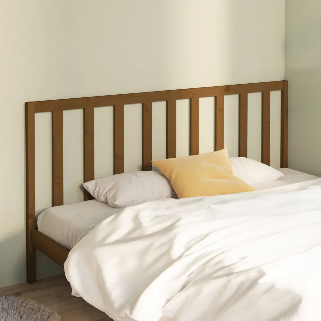 Testiera | Testata per Letto ambra 206x4x100 cm in Legno Massello di Pino