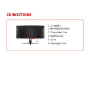 Msi mag 342cqr e2 monitor pc 86,4 cm (34") 3440 x 1440 pixel ultrawide quad hd lcd nero - 9S6-3DB64H-068