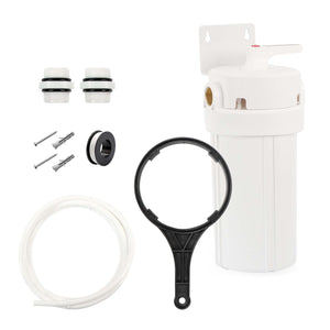 Naturewater Prefiltro, filtro a cartuccia da 10" in PP, per acqua potabile con funzione di controlavaggio, pressione di esercizio 1,5-5 bar, filtraggio acqua domestica