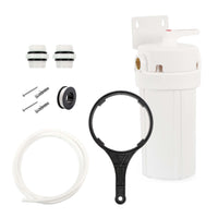 Naturewater Prefiltro, filtro a cartuccia da 10" in PP, per acqua potabile con funzione di controlavaggio, pressione di esercizio 1,5-5 bar, filtraggio acqua domestica