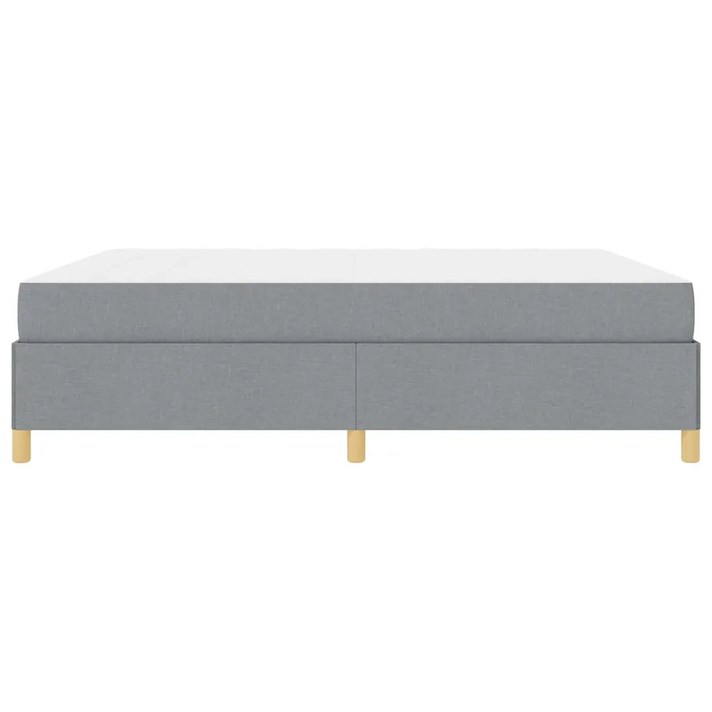vidaXL Letto a molle Grigio chiaro e Bianco 180 x 200 cm Tessuto