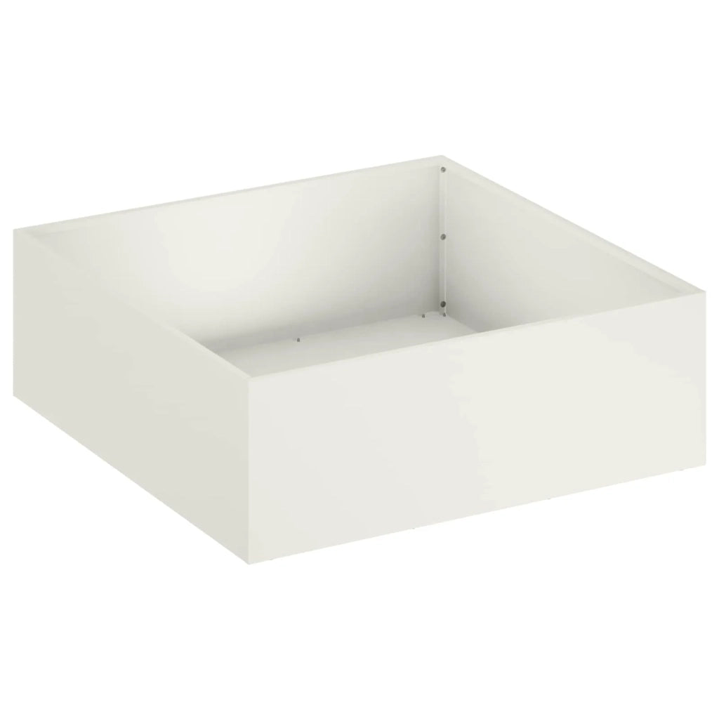 Vaso da giardino 2 pz Bianco 40 x 40 x 20 cm 8004983