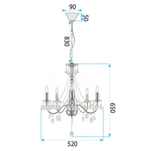 Lampada Da Soffitto Ebt015-5cp Gold