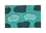 Tappeto Da Bagno Antiscivolo Disegno Stone Colore Verde - 60x110 - Verde
