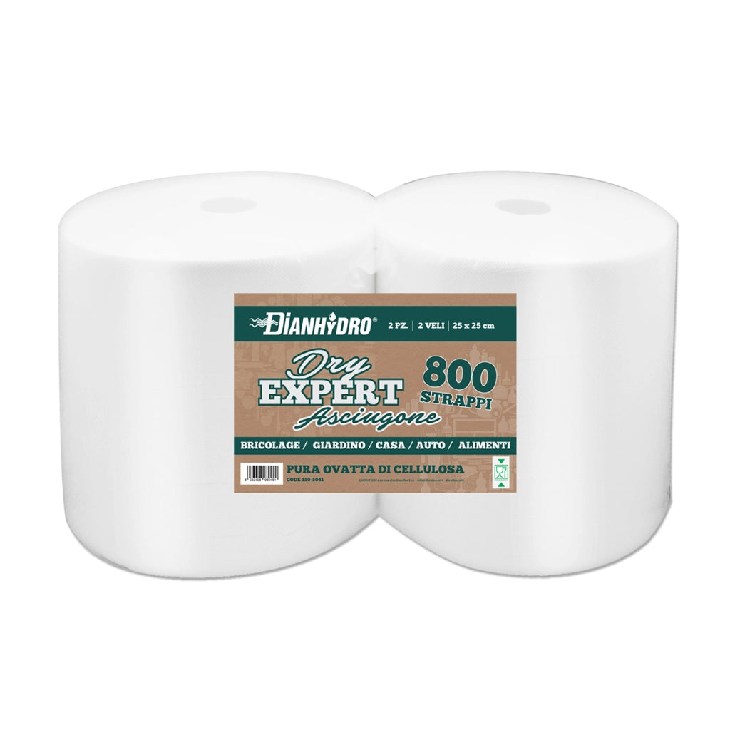 2 PZ BOBINA DI CARTA A STRAPPO DRY EXPERT- gr 1000x2- DH- pezzi 1