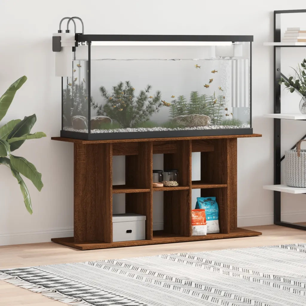 Supporto Acquario 120x40x60 cm Legno Multistrato Rovere Marrone CFW7643644