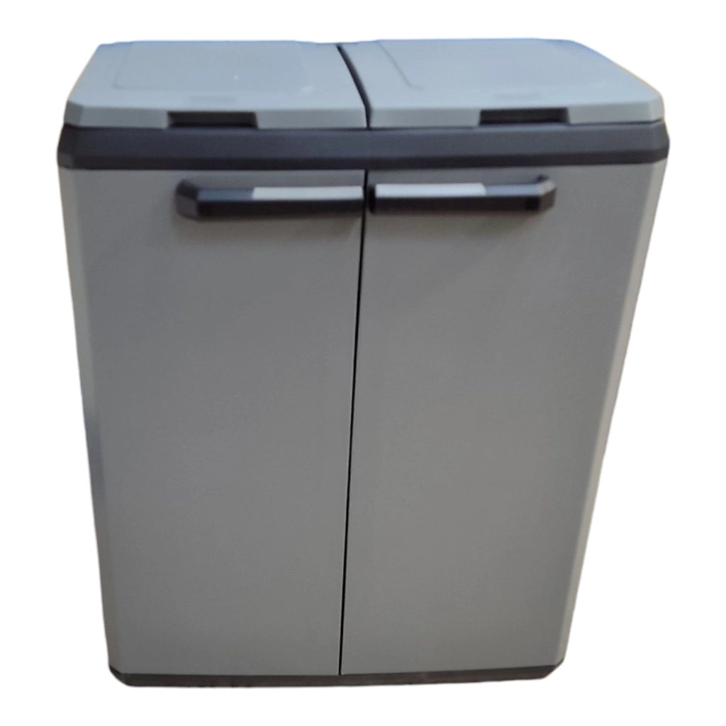 ARMADIO PLASTICA RACCOLTA DIFFERENZIATA 68X39X85 KETER SPLIT BASIC GRIGIO