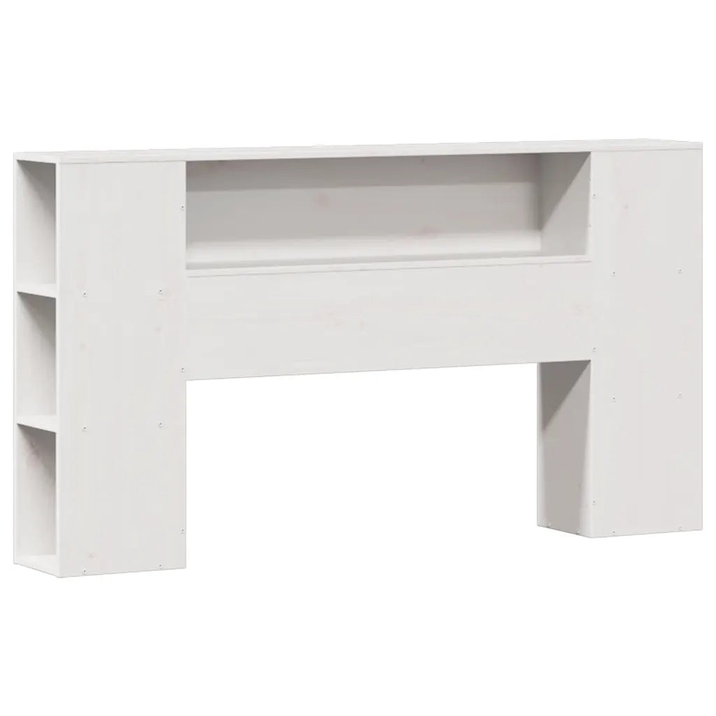 Letto Libreria senza Materasso Bianco 120x200 cm Legno di Pino 3322436