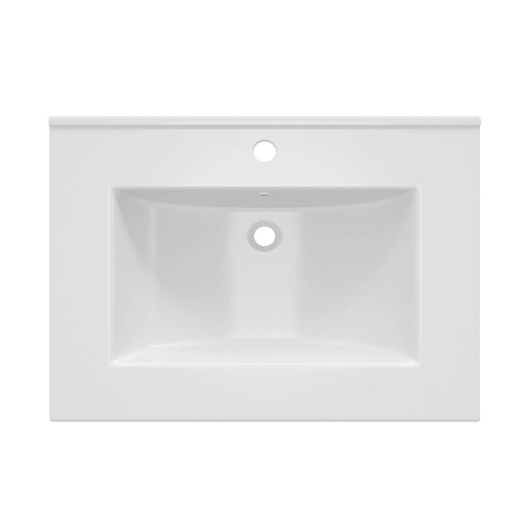 Mobile bagno con 1 anta; 3 cassetti e lavabo in ceramica; soft close; per bagno; 61×47×86 cm; verde