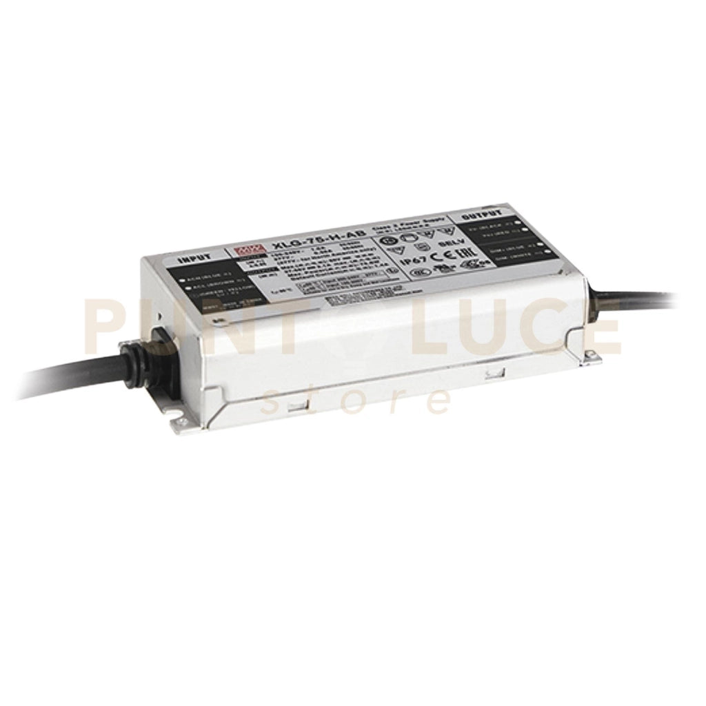 DRIVER MW XLG OUTPUT 24V 3,1A 75W INPUT AC100-305V DC142-431V IP67 14X6,3X3,2CM
